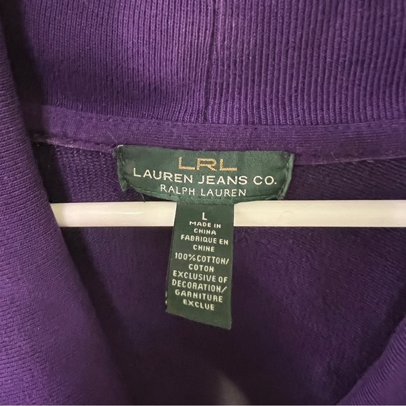 Lauren Ralph Lauren Purple dress terry knit Large - Picture 3 of 4